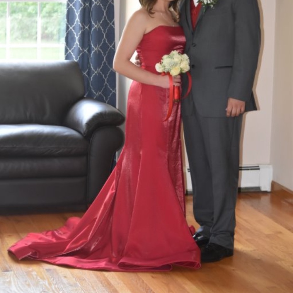 Size 8 Red Sherri Hill Gown